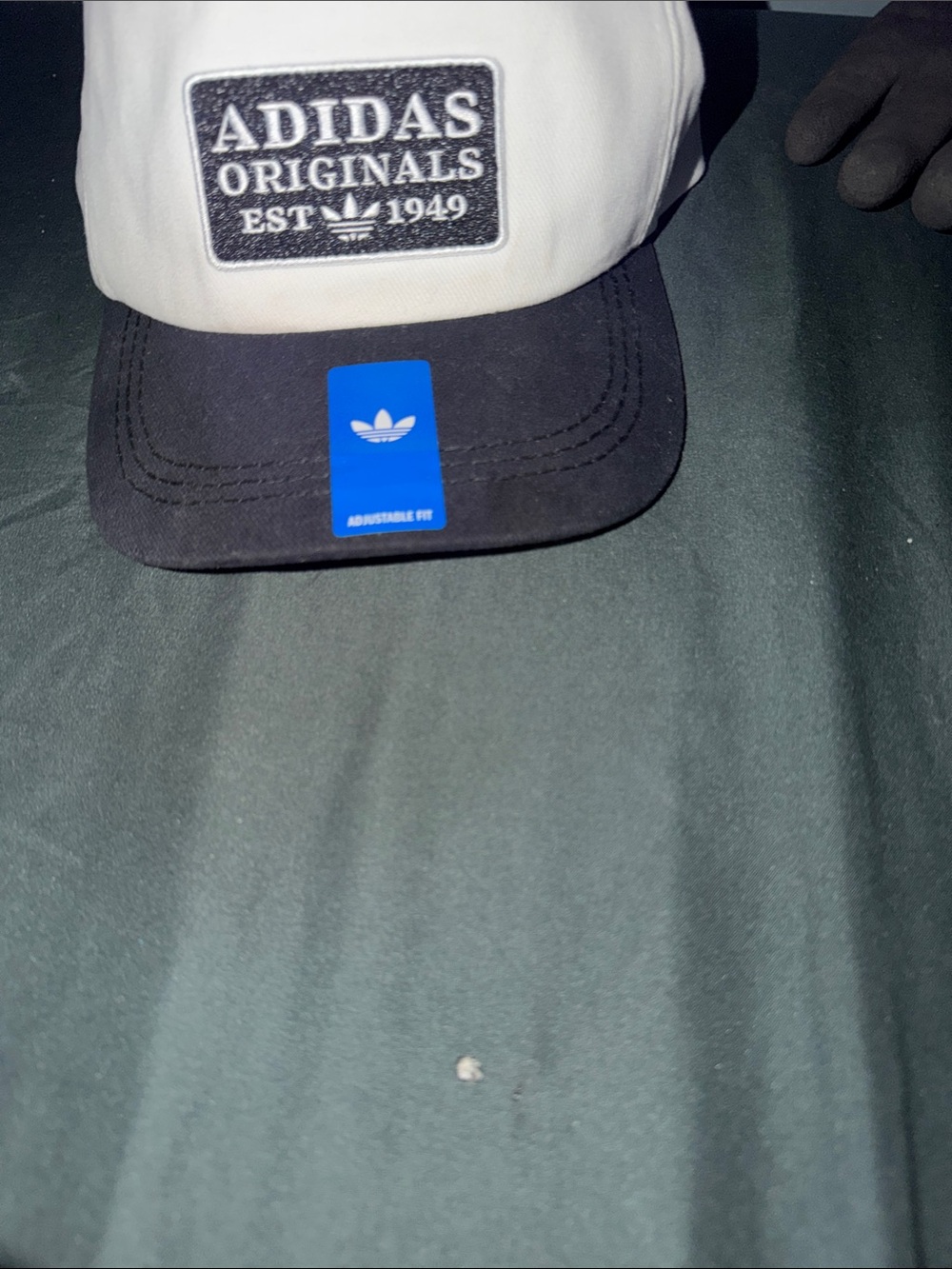 adidas Two-Tone Baseball Cap in White and Black